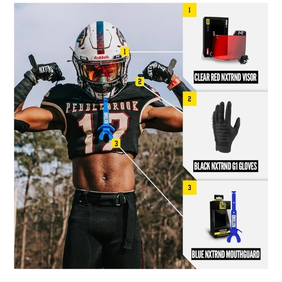 Black G1 Football Gloves NEW - Picture 5 of 14